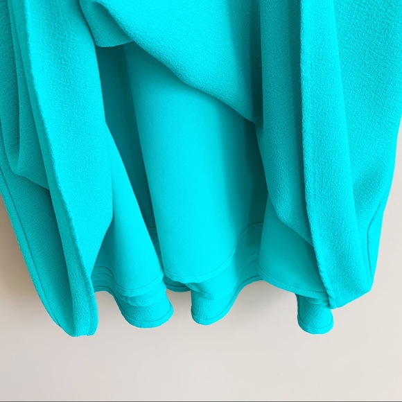 WAYF teal sleeveless shift dress size small tank swing style back keyhole close - Picture 3 of 7